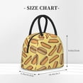 thumbnail image 2 of Pofeuu Hot Dogs Print Lunch Bag for Adult Insulated Lunch Box,Leakproof Cooler Food Lunch Containers Reusable High Capacity Lunch Tote Bags-One Size, 2 of 6
