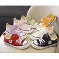 thumbnail image 5 of Boy Girl Canvas Sneakers - Soft Sole Shoes for Little Kids, Comfortable Breathable Casual Walking Shoes, 5 of 10