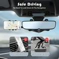 thumbnail image 4 of ASTRAEA 1 Pack Car Phone Holder, 360° Rotatable and Retractable Rear View Mirror Phone Holder for All Mobile Phones, Black, 4 of 7