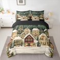 thumbnail image 3 of Homewish Merry Christmas 7 Pieces Bedding Comforter Set,Happy New Year Full Bedding Set,Teens Xmas Gifts Fitted Sheet Flat Sheet For Girl Boy,Luxury Bedroom Decor Reversible, 3 of 9