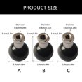thumbnail image 3 of HEMLBOYW AntiSlip 1In Balls Adapter Compatible for RAMs Mount B Size Double Socket Arm M6/0.8cm/1/4inch Threaded Hole Accessories, 3 of 6