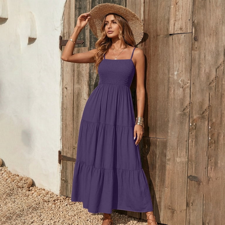 long chiffon dress vacation COSMINA Women's Long Chiffon Dress, Wedding Vacation Guest Shades Of Brown  Backless Elegant Minimalist Summer Date Party Holiday