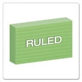 thumbnail image 2 of Ruled Index Cards, 3 X 5, Green, 100/pack | Bundle of 10 Packs, 2 of 7