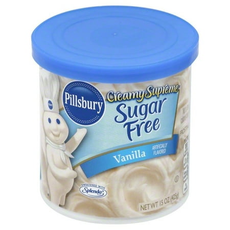 (4 Pack) Pillsbury Sugar Free Vanilla Frosting, (Best Canned Vanilla Frosting)