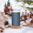 thumbnail image 5 of Navy Blue Flickering Flameless Candles Battery Operated with Remote Timer LED Pillar Candles Set of 2, 5 of 7
