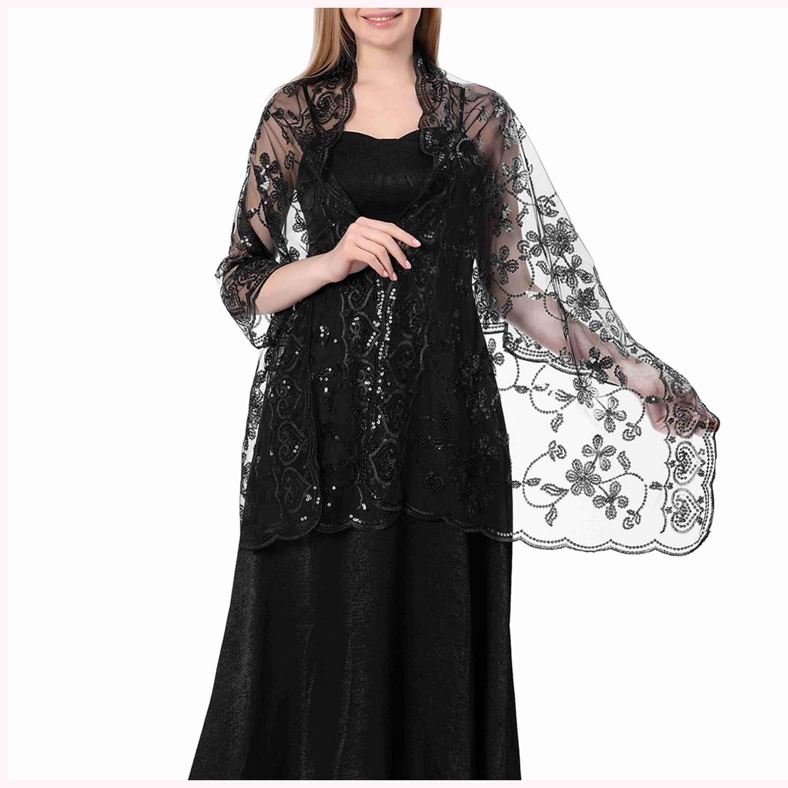 Buy Janly Clearance Sale Women Evening Dress Wedding Shawl Solid