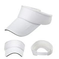 thumbnail image 5 of Homme Femme Été Visière Soleil Chapeau Uni Casquette WH, 5 of 5