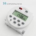 12V Timer Relay Switch AC/DC Solar Battery 16 Schedule Programmable ...