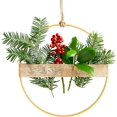thumbnail image 5 of PATIKIL 6 Inch Round Metal Floral Hoop, 2 Pcs Gold Wreath Macrame Frame for Wedding Geometric Decor Party Wall Hanging, Gold Tone, 5 of 5