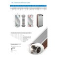 thumbnail image 4 of 26 Plates 0.72m2 Brazed Plate Heat Exchanger, 316L Stainless Steel Customized Heat Exchanger ,Easy to Use, 4 of 6