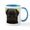 White/Blue Inside, variant on CafePress - Black Pug Mugs - 11 oz Ceramic Mug - Novelty Coffee Tea Cup