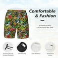 thumbnail image 3 of Rateoe Hawaiian Culture Symbols 1 Pattern Men’s Swim Shorts with Compression Liner – Double-Layered Quick-Dry Swimwear, Comfortable & Stretchy Beach Shorts-Medium, 3 of 6