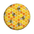 thumbnail image 2 of Gaeub Honeycombs 14-17in Tire Cover, Spare Tire Cover, for Camper Caravan, Trailer, Car, Truck, SUV, Jeep - 17 inch, 2 of 9