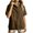 #0176-Brown, variant on Womens Sweatshirts Stand Collar Short Sleeve Half Button Quilted Chest Panel Solid Pullover Sweatshirt Loose Fit Lazy Loungewear Womens Tops