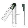thumbnail image 3 of Digital Angle Finder Ruler 7 Inch / 200 Mm Stainless Steel Protractor Angle Finder For Woodworking Measurement ,Long Lasting, 3 of 6
