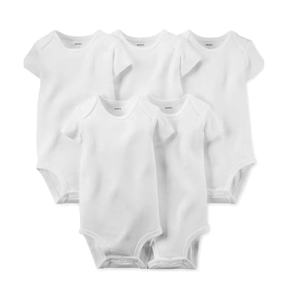 Carter's Baby Unisex 5-Pack Bodysuits Color: white Size: 18 months