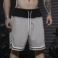 thumbnail image 6 of Maqroz Mens Basketball Shorts Athletic Gym Training Shorts with Pockets Striped Elastic Waist Drawstring Sportswear Running Workout Active Summer Casual Short Pants, 6 of 6