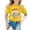Yellow, variant on DGQPLPD Girls Tops Casual Short Sleeve Tee for Kids Fashion Print Lightweight Summer Top for Girls Pink 6-7 Years