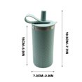 thumbnail image 2 of Fanshiluo-Silicone Straw Water Cup 450ml Sports Silicone Water Bottle Straw Cup Sealed Silicone Cup No Spill on Sale, 2 of 2