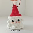thumbnail image 2 of XINGXIANG Handmade Crochet Ghost Ornament Christmas Tree Hanging Decor Cute Rearview Mirror Decoration for Car Home Holiday Decor(), 2 of 3