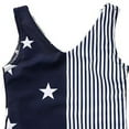 thumbnail image 4 of StylesILove Mommy and Daughter Navy Blue One Piece Swimsuit American Flag Matching Holiday Bathing Suit Beach Pool Swimwear, 4 of 9