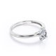 thumbnail image 4 of JeenMata Anillo de Moda Delicado con Solitario de Moissanita de Corte Pera de 1,5 Quilates con Certificación Chapado en Oro Blanco de 18 K sobre Plata, 4 of 7