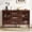 Walnut, variant on Buffet Cabinet with Slatted Doors, 47" W Sideboard Buffet with Drawers, Modern Mid Century Accent Storage Cabinet for Living Room, Entryway, Kitchen, Walnut