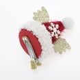 thumbnail image 4 of Unique Bargains 1 Pc Christmas Hair Clips Snowflake Wings Hairdo Clip for Christmas 3.54"x2.36" Red White, 4 of 6
