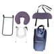 thumbnail image 4 of Reposacabezas de masaje ergonómico, accesorio de cama, soporte de almohada con cuna facial ajustable Violeta, 4 of 9