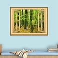 thumbnail image 2 of VWAQ Autumn Forest Window Wall Decal Peel and Stick Window Frame Wall Mural - NW42 (24"H X 30"W), 2 of 3