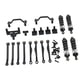 thumbnail image 2 of Kits de actualización de metal para coches RC a escala 1:16, barras de acoplamiento, amortiguadores profesionales fáciles de instalar Negro, 2 of 9