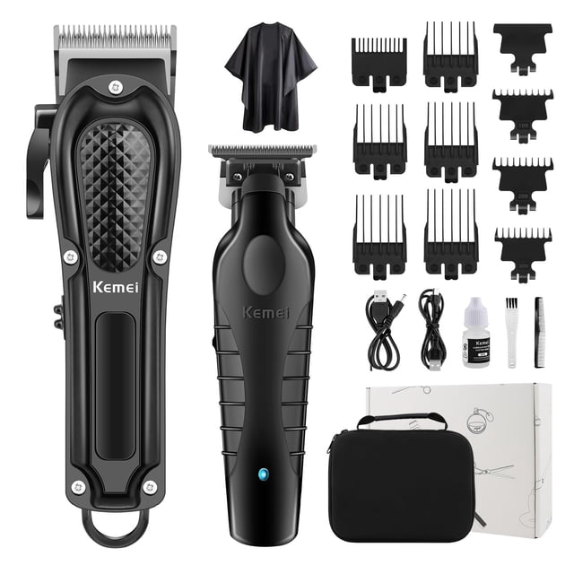 Set de cortapelos KEMEI Professional inalámbrico recargable