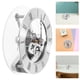 thumbnail image 5 of Inserto de reloj esqueleto transparente para reparación de relojes de pared, reemplazo de reloj de cuarzo redondo con números romanos de 86 mm, 5 of 7