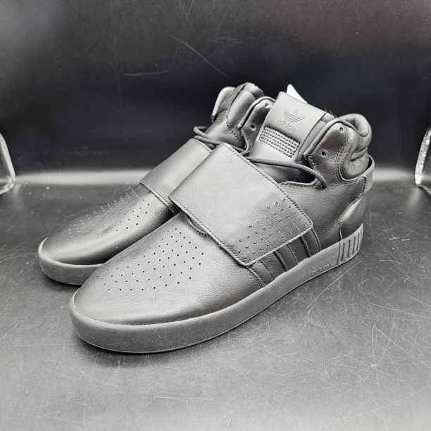 Adi-das Tubular Invader Strap BW0871 Triple Black Men Size 11.5