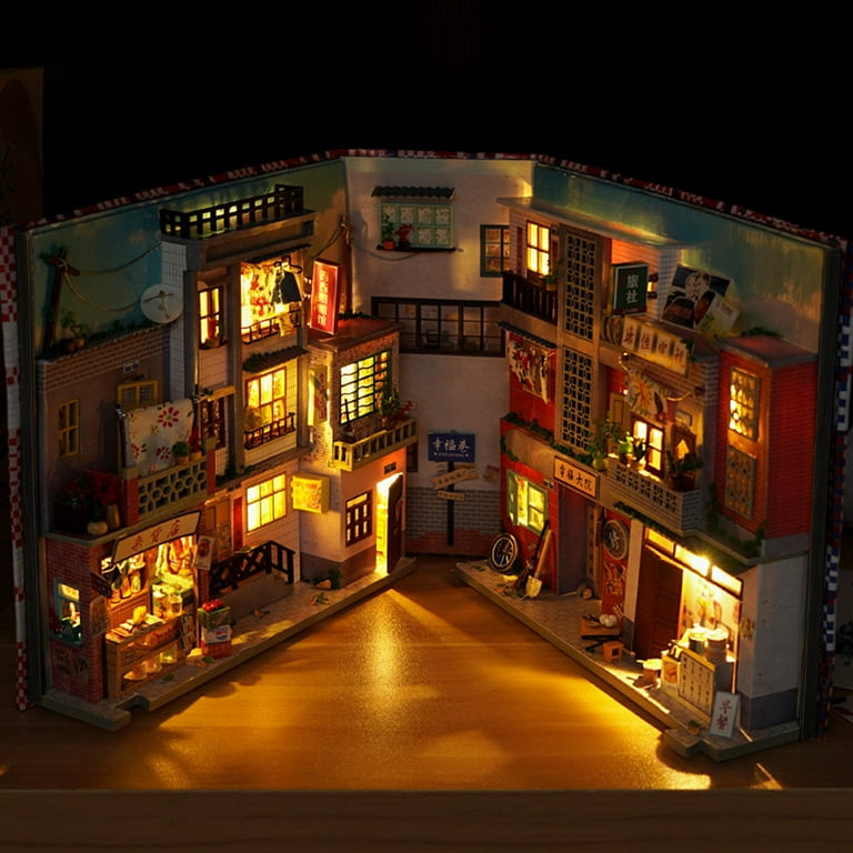 Vintage miniature wooden houses deals