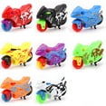 thumbnail image 2 of 4pcs/8pcs Motorcycle Toys Set Miniature Motorbike Toys Plastic Friction Motorcycles Push and Go Friction Powered Toy Motorbikes for Birthday Party Favors Supplies Cake Toppers for Kids, Random Colors, 2 of 9
