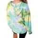thumbnail image 3 of Sudadera con capucha estampada teñida Suéter con capucha casual de mujer Sudadera con capucha de manga larga Top seitruly AP000139-16B, 3 of 7