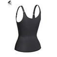 thumbnail image 4 of PULLIMORE Women's Waist Trainer Corset Zipper Vest Tummy Control Waist Cincher Weight Loss Body Shaper Tank Shapewear (XL, Black), 4 of 10