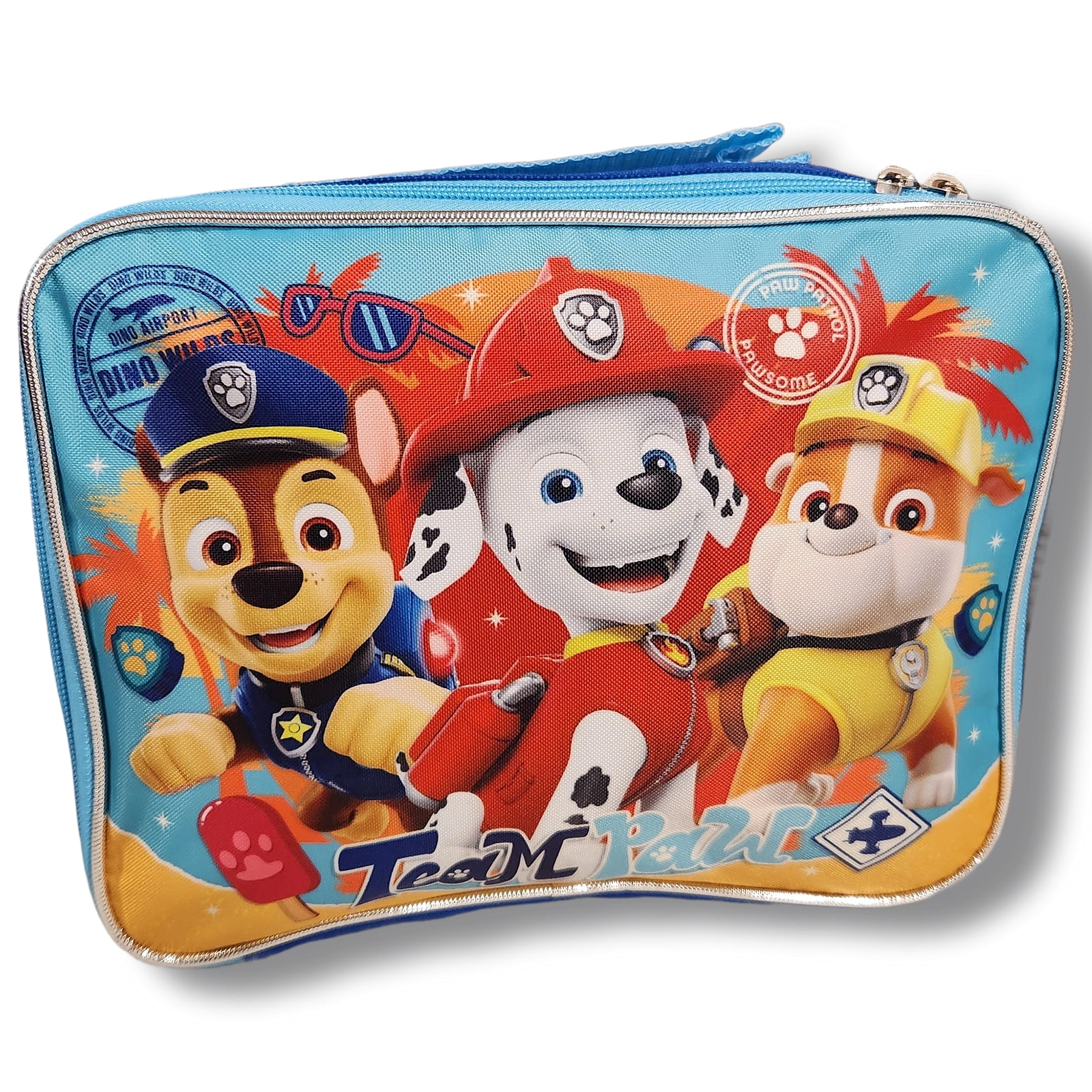 Paw Patrol Dino Wilds Full Size 16 Inch Backpack with Detachable Lunch Box
