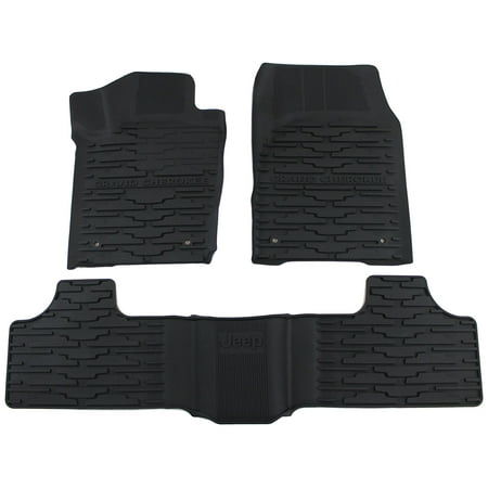 Mopar 82213686 Jeep Grand Cherokee Black All-Weather Floor ...