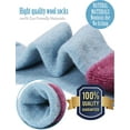 thumbnail image 2 of Womens Wool Socks For Cold Weather 5 Pack Thick Heavy Thermal Comfy Boot Fuzzy Winter Warm Crew Work Soft Ladies Long Socks, 2 of 4