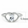thumbnail image 4 of Rings for Women Silver 316L Stainless Steel DA137 - AAA Grade Cubic Zirconia in Clear, 4 of 6