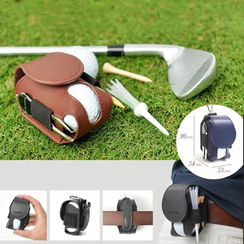 Golf Ball Storage Bags Mini Pocket Hang on Waist Golf Ball Storage