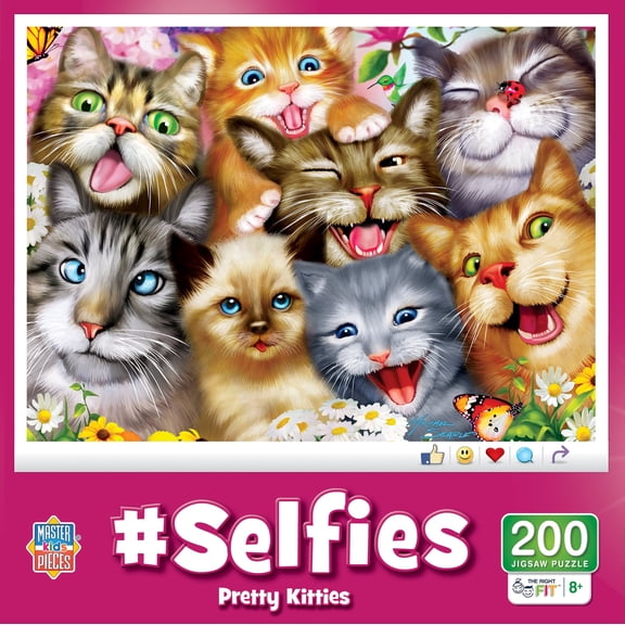 MasterPieces Selfies - Pretty Kitties 200 Piece Jigsaw Puzzle