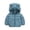 Blue, variant on Winter Down Coats for Kids Baby Boys Girls Light Puffer Padded Jacket Bear Hoods Toddler Outerwear 1-6T