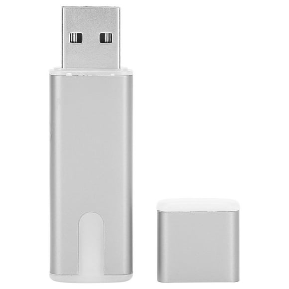 USB 2.0 Flash Drive with Breathing Light Portable Storage Computer Accessory Silver 64GB