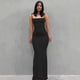 thumbnail image 5 of Vestido tipo body liso de mujer, vestido largo y ajustado para estar por casa, vestido maxi informal sin mangas para verano, 5 of 6