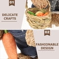 thumbnail image 5 of FRCOLOR Lightweight Woven Bunny Figurines, Assorted Color, Perfect for Home and Garden, 2Pcs, 5 of 6