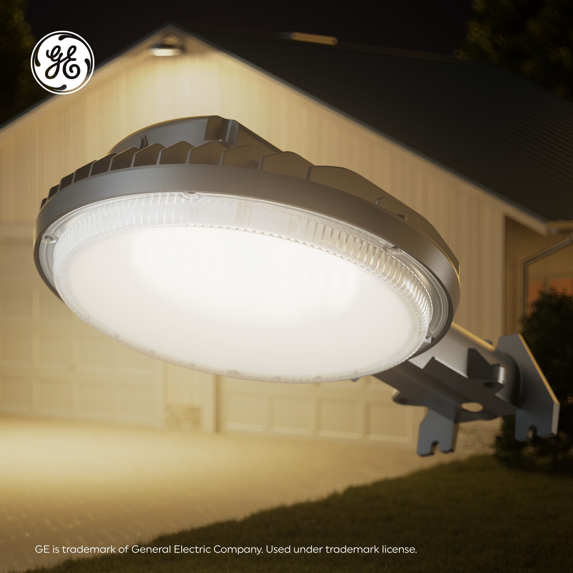 GE Outdoor Security LED Area Light with Dusk to Dawn Sensor, Hardwired, 10000 Lumens