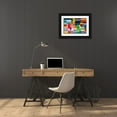 thumbnail image 3 of Klipp, Ortwin 24x17 Black Ornate Wood Framed with Double Matting Museum Art Print Titled - Lichtlinien 299, 3 of 4